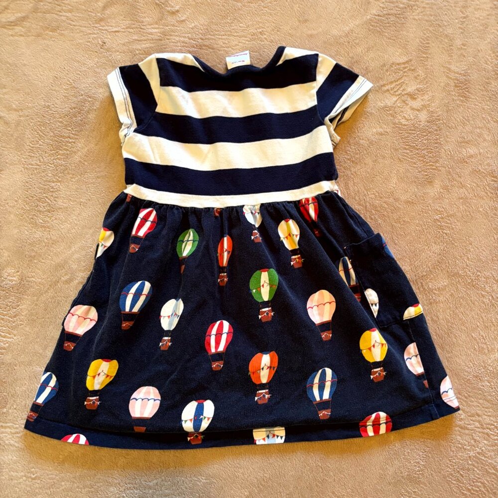 Hanna Andersson Hot Air Balloon Dress + Dino Unicorn Dress Bundle | 3T | 100% Co - Picture 5 of 11